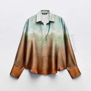 Zara Multicolor Button Down Shirt